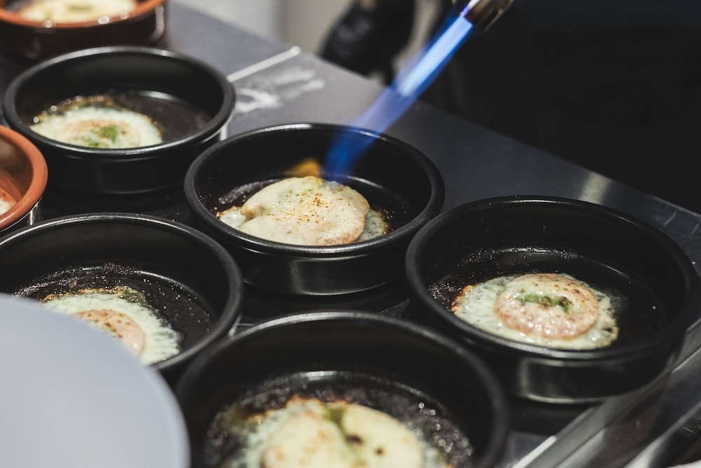 뷔페 아침 식사