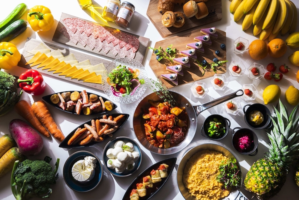 뷔페 아침 식사