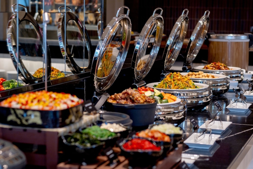 뷔페 아침 식사