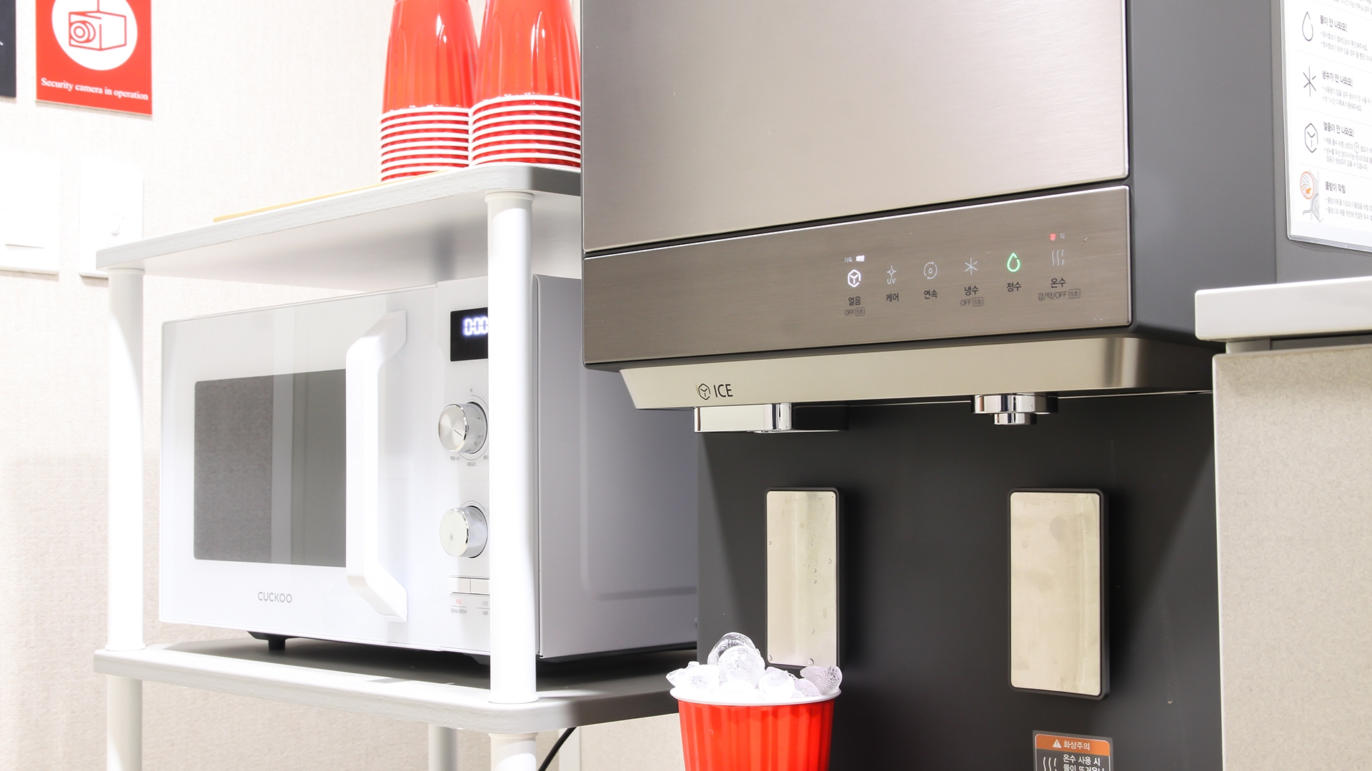 전자레인지, 얼음 정수기