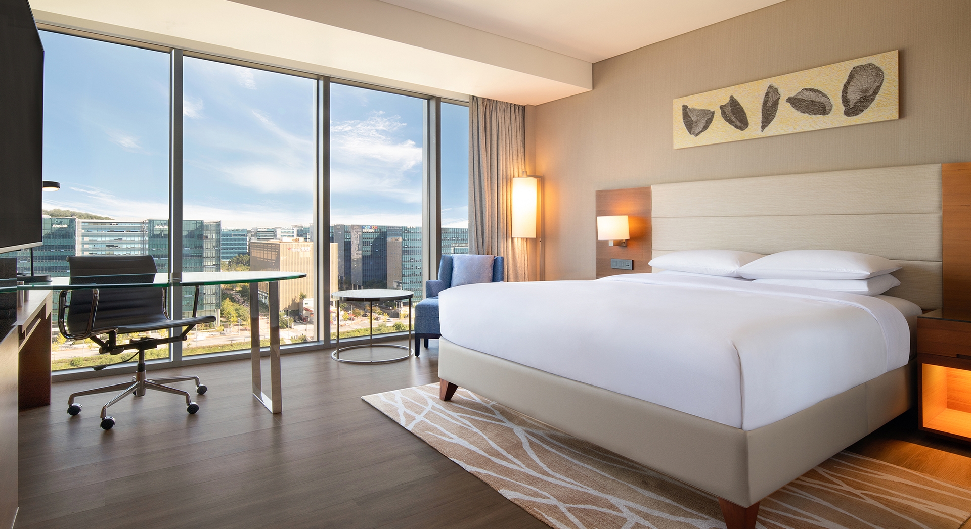 대형 게스트 킹베드 