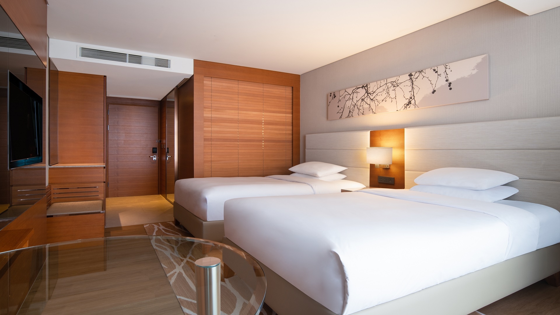 대형 게스트 룸 트윈 베드