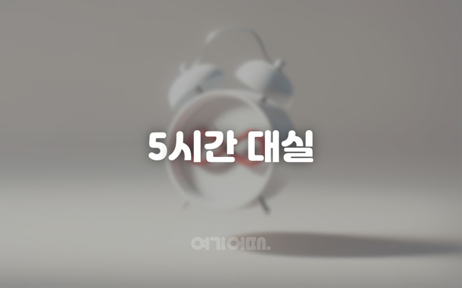 5시간 놀자 - 도보(넷플릭스 무료시