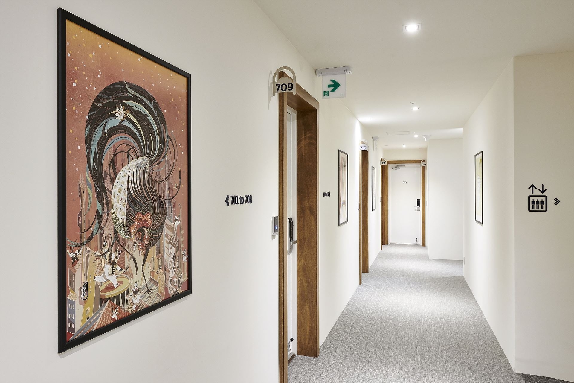 프런트, 다이닝, 복도