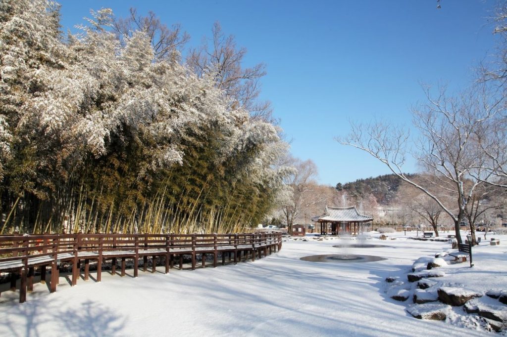 겨울여행, 설경