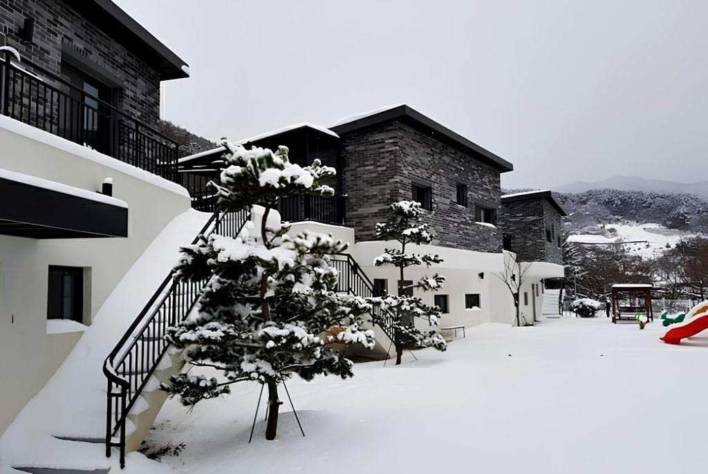 겨울여행, 설경